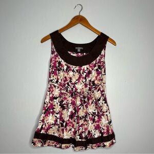 APT. 9 Sleeveless Y2K Floral Multicolored Blouse A